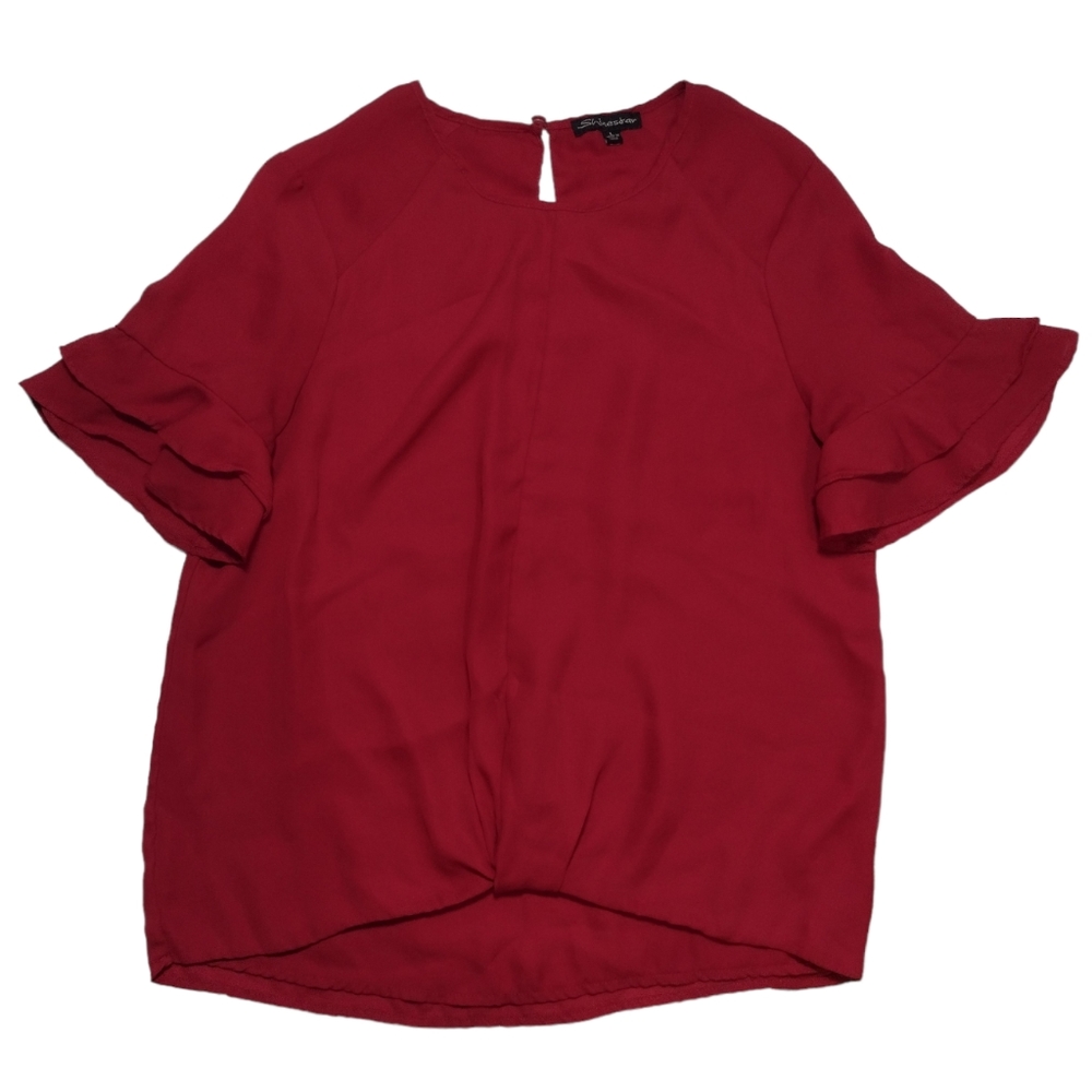 Shinestar Ruffle Sleeve Blouse